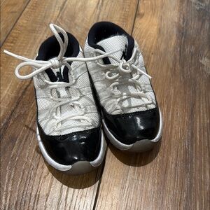 Kids Black and White Jordan Sneakers